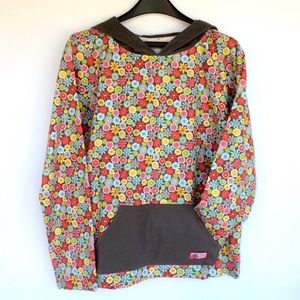 Multicolor Flowers Flüdie (Flannel Hoodie)